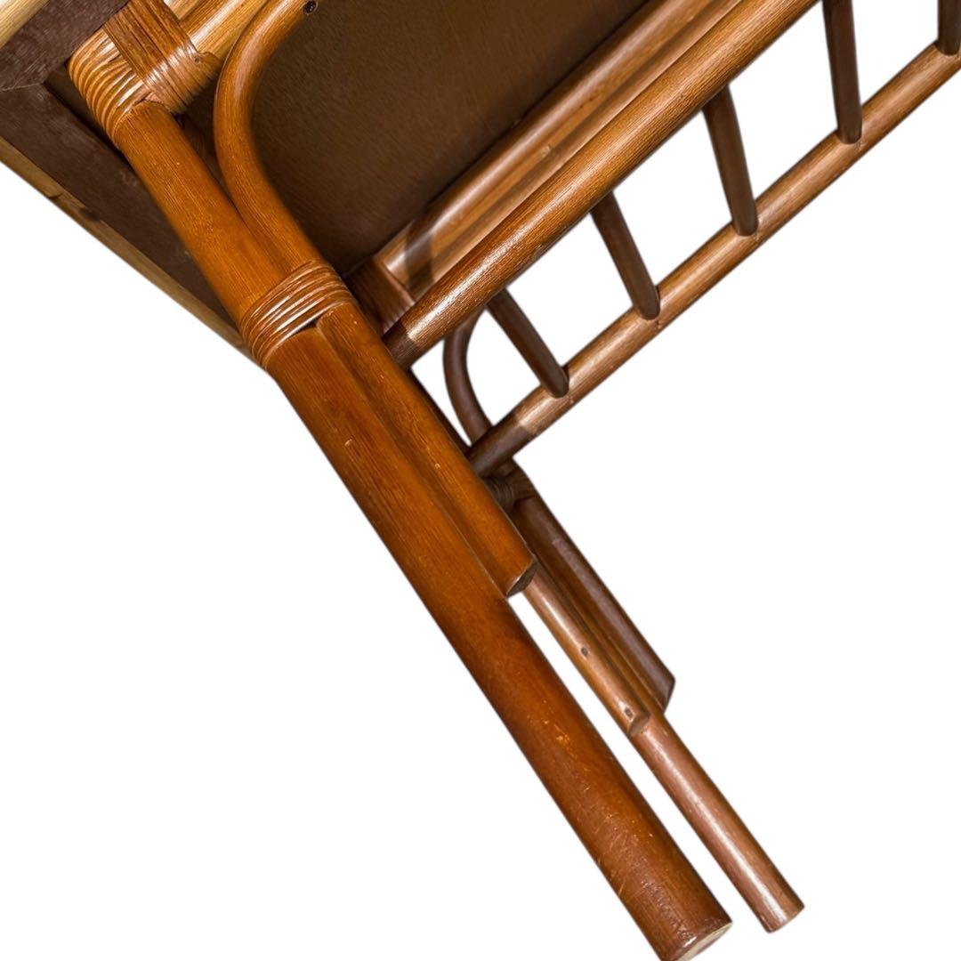 HR699 【木目が美しい】コスガ　kosuga コーヒーテーブル　籐　ラタン