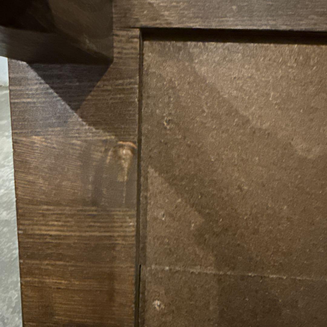 ヴィンテージ　木製サイドテーブル　　タイル天板