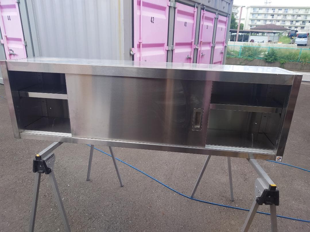 ステンレス　業務用吊戸棚②H450D300W1500