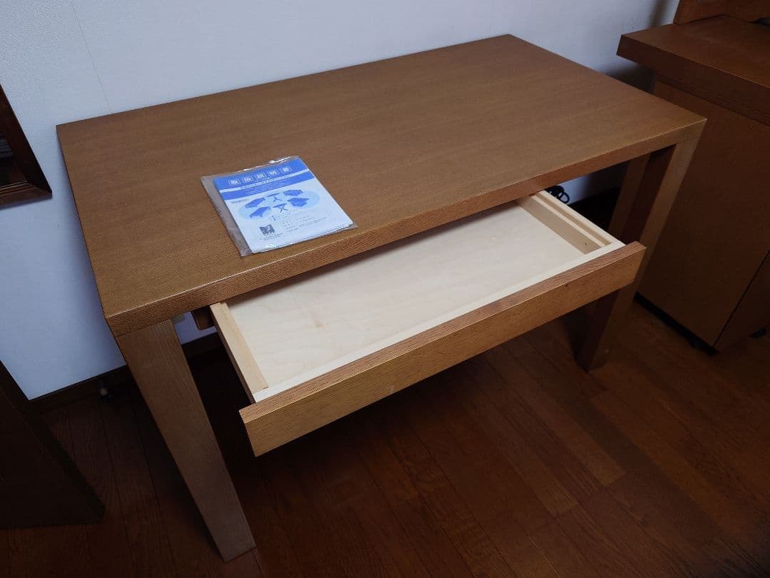 ①〈カリモク〉人気☆ボナシェルタシリーズ　学習机モルトブラウン110