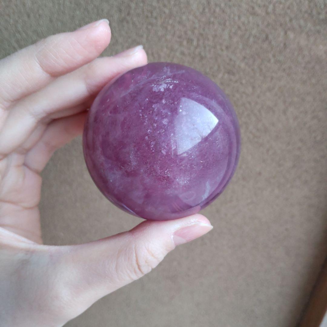パープルフローライトスフィア