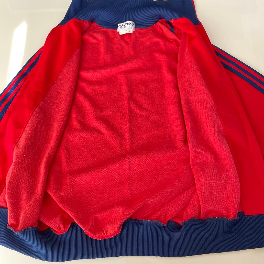 【美品】adidas トラックジャケット 70'sヴィンテージ 赤 即日発送
