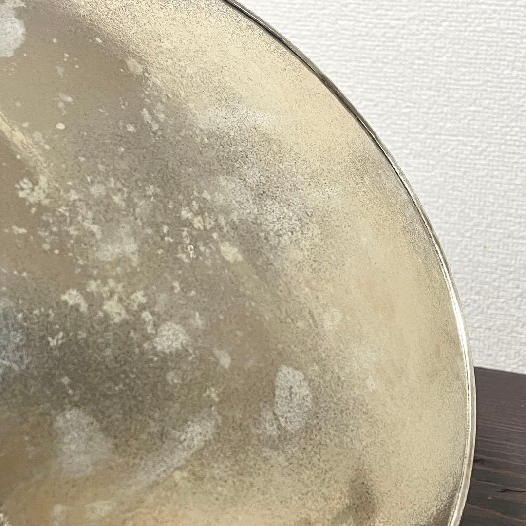 純銀製 銀皿 約240g 純銀和光 在銘 静秀 つぶし 現状品 検）銀杯 銀盃