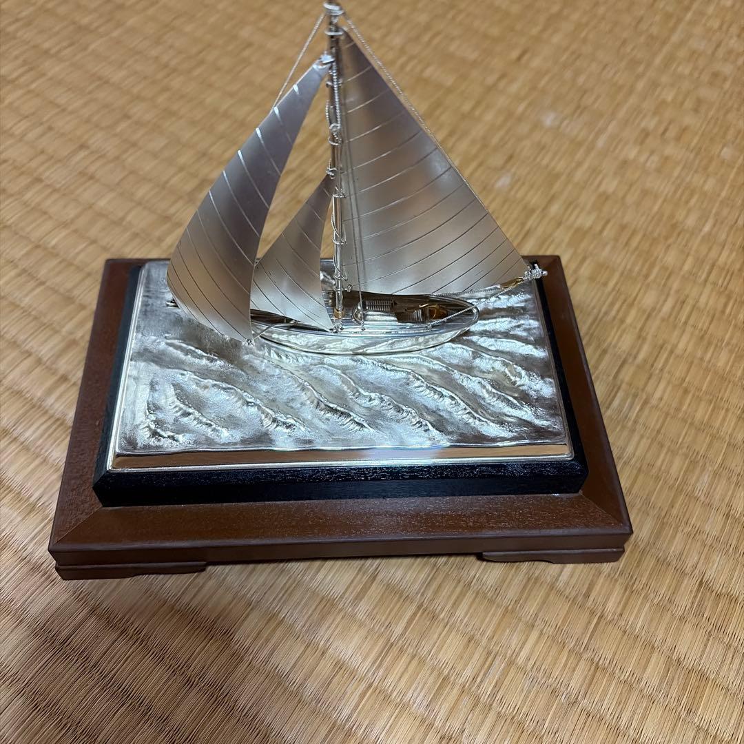 銀製品　帆船　ヨット　silver