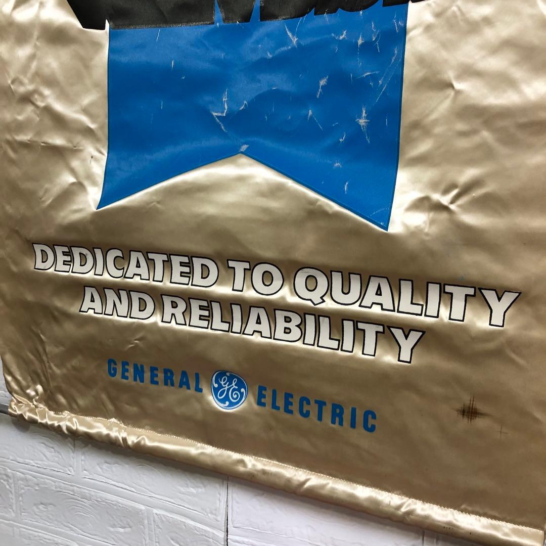 ゼネラルエレクトリック　ビンテージバナー　サイン　看板　大型