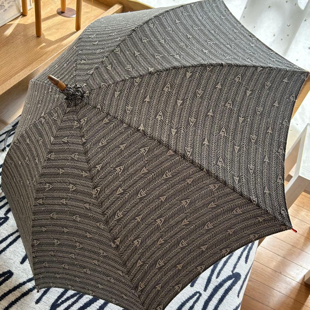 【未使用】イイダ傘店　KITAYA 日傘・長傘　猫　グレー