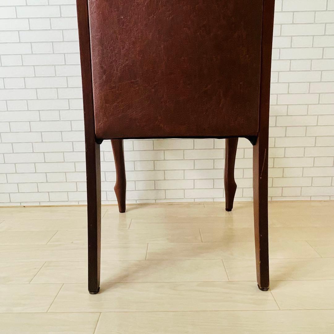 maruni マル二木工 ブラウン ダイニングチェア ベルサイユ 鋲打ち 貴族