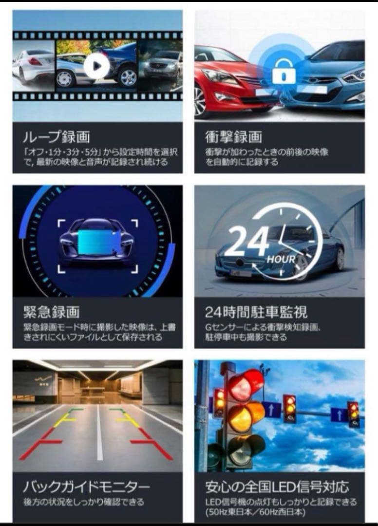 ドライブレコーダー ミラー型 【12インチIPS大画面+4K高画質】 ドラレコ