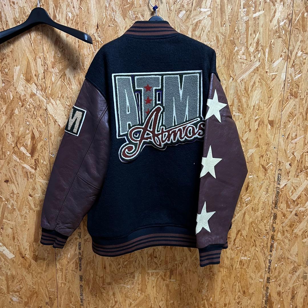 90s ヴィンテージAtmos スタジャン 黒・茶色