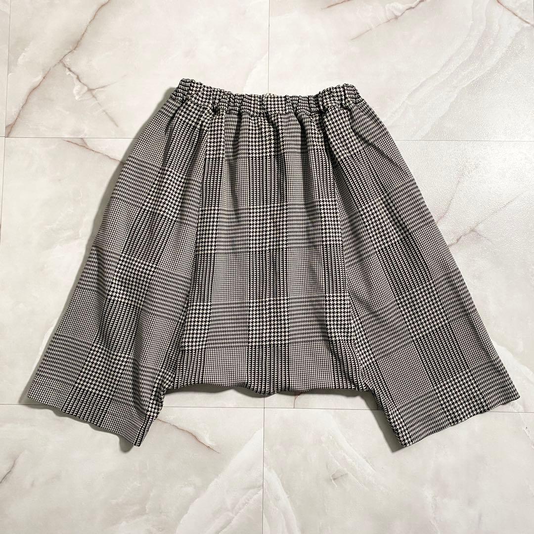 A16137 美品 コムデギャルソンコムデギャルソン　千鳥 ハーフサルエルパンツ