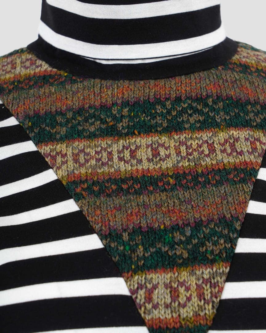 新品Julie Kegels TURTLE NECK / BLACK WHITE