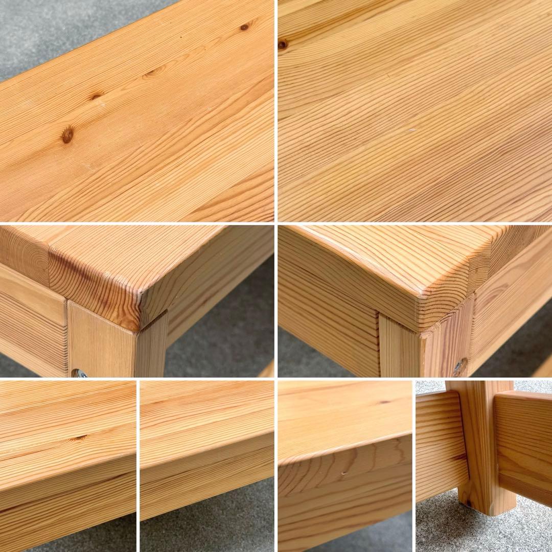 希少✴︎無印良品 パイン センターテーブル デスク 文机 ローテーブル 引出し付