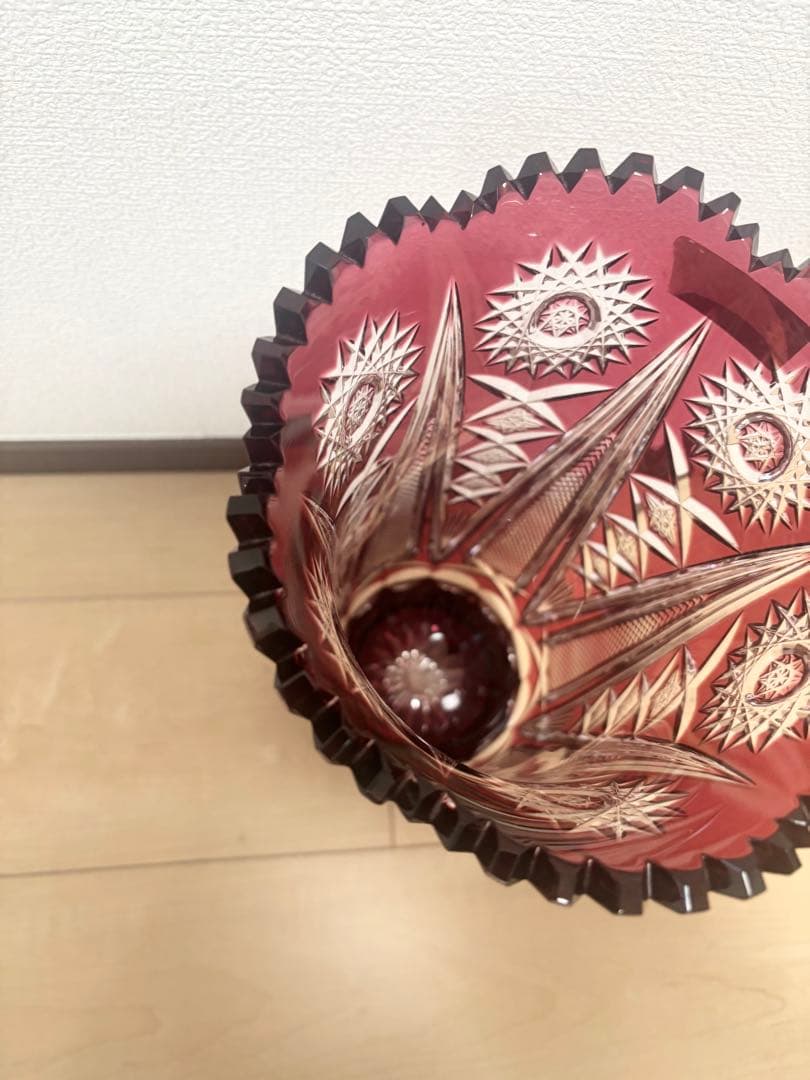 【美品】NACHTMANN BLEIKRISTALL 花瓶　フラワーベース 切子