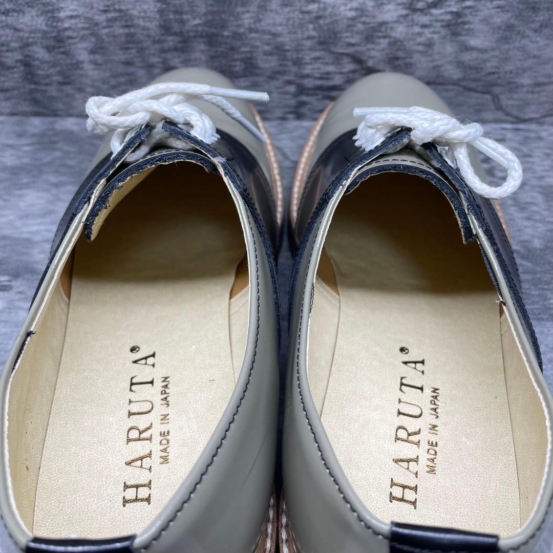 サドルシューズ25cm HARUTA トラディッショナルIVY