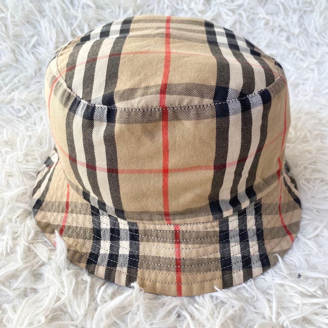 【sho_・美品】バーバリー リバーシブル バケットハット ノバチェック