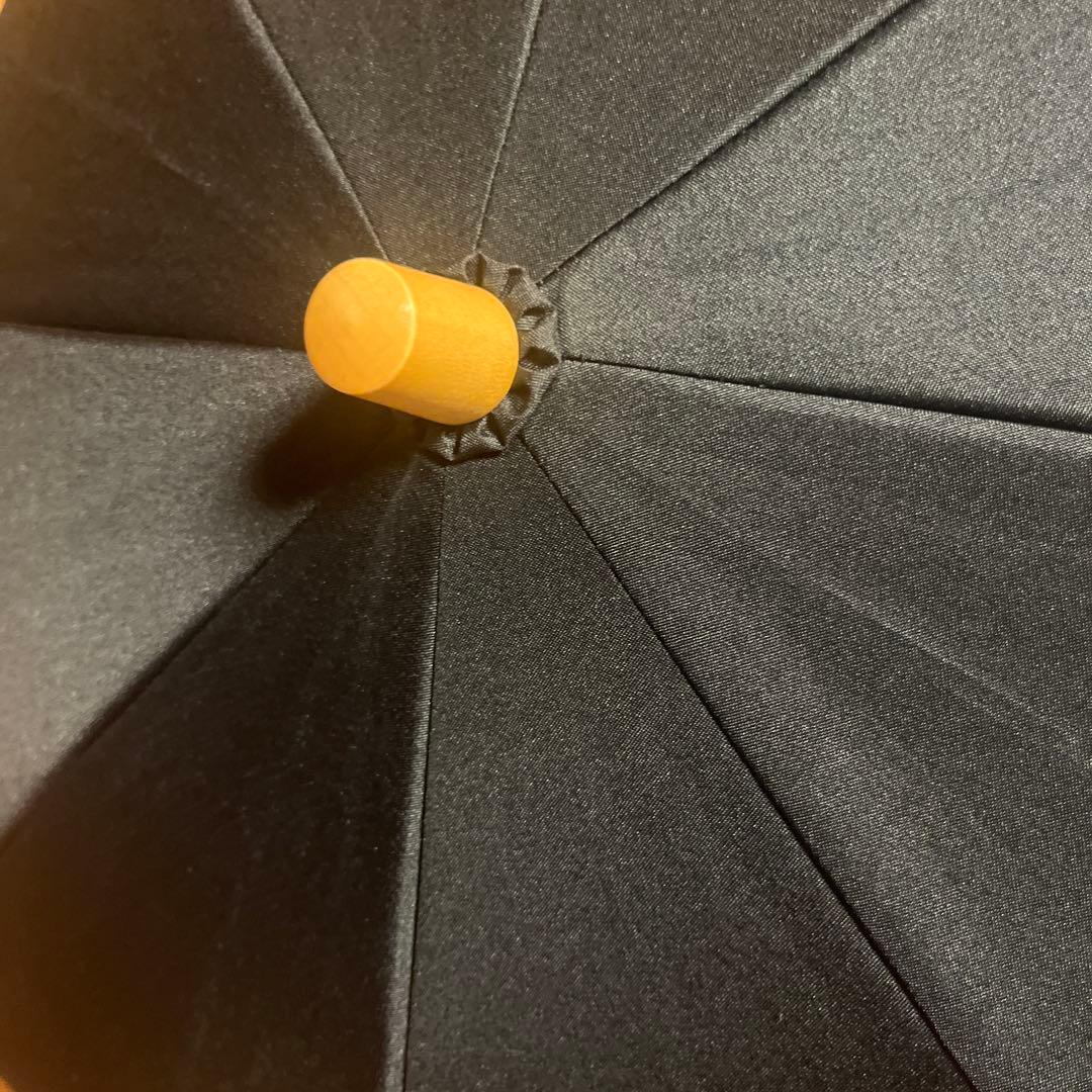 サンバリア100 折りたたみ日傘 2段折フリル　ブラック