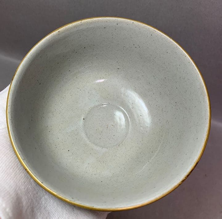 茶道具　膳所焼　菖蒲茶碗　陽炎園　即中斎書付