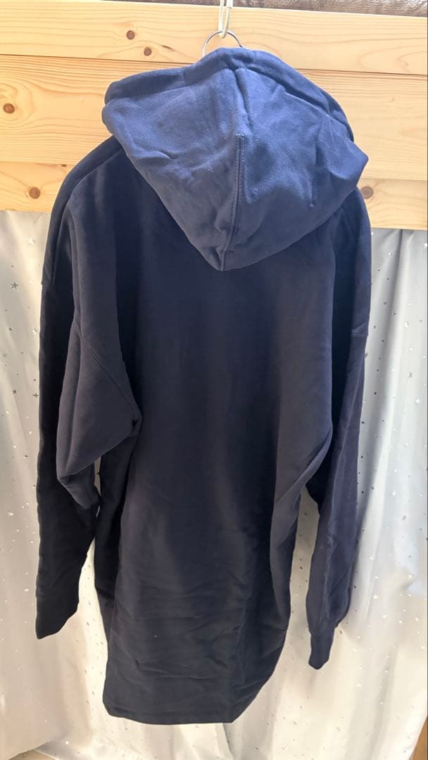 COACH ネイビー フーディー サイドポケット付き