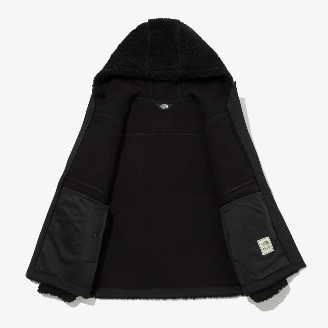 THE NORTH　FACE　KIDS 　ボアジップパーカー ブラック　130㎝