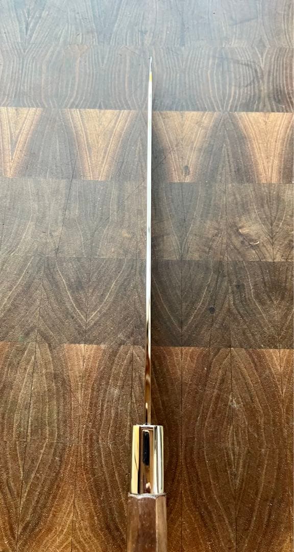 土佐打刃物 黒鳥鍛造工場 240mm 両刃 柳刃 刺身　包丁 銀三鋼 鏡面仕上