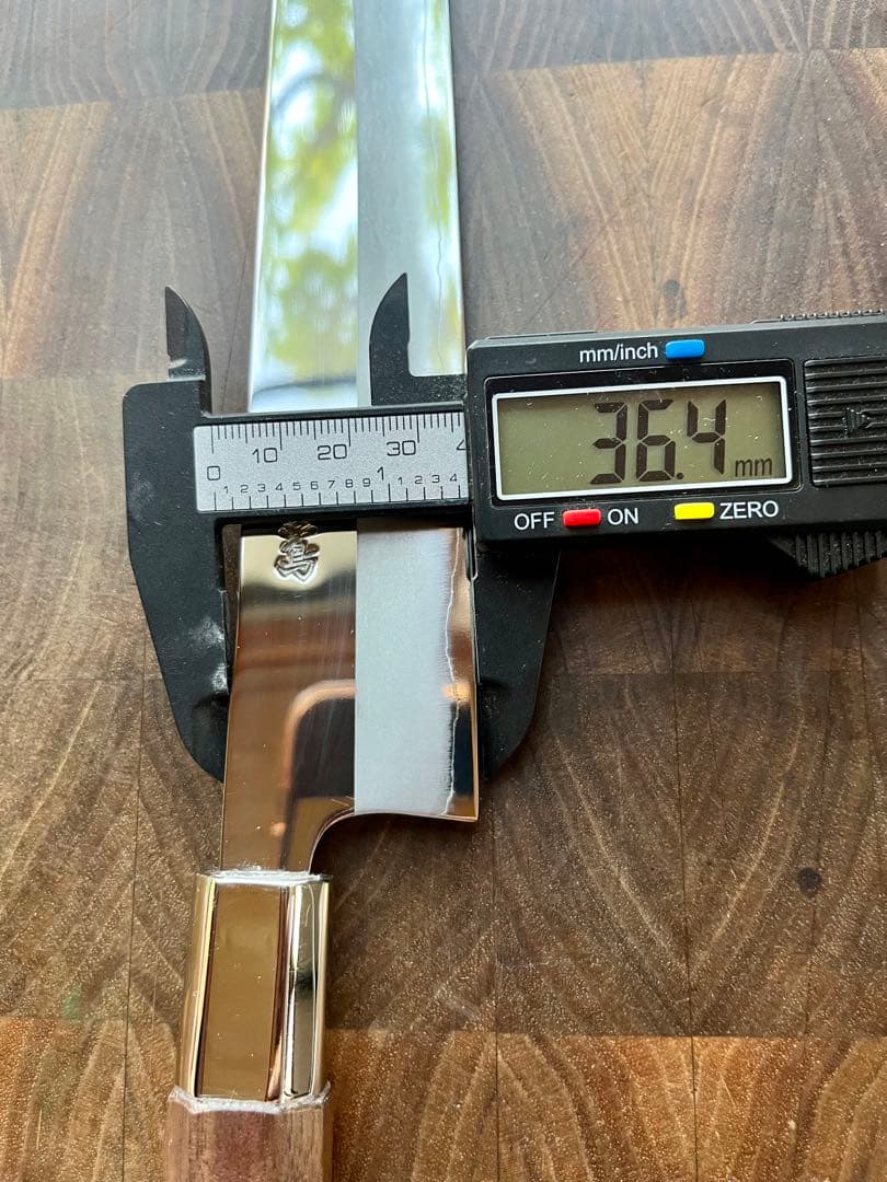 土佐打刃物 黒鳥鍛造工場 240mm 両刃 柳刃 刺身　包丁 銀三鋼 鏡面仕上