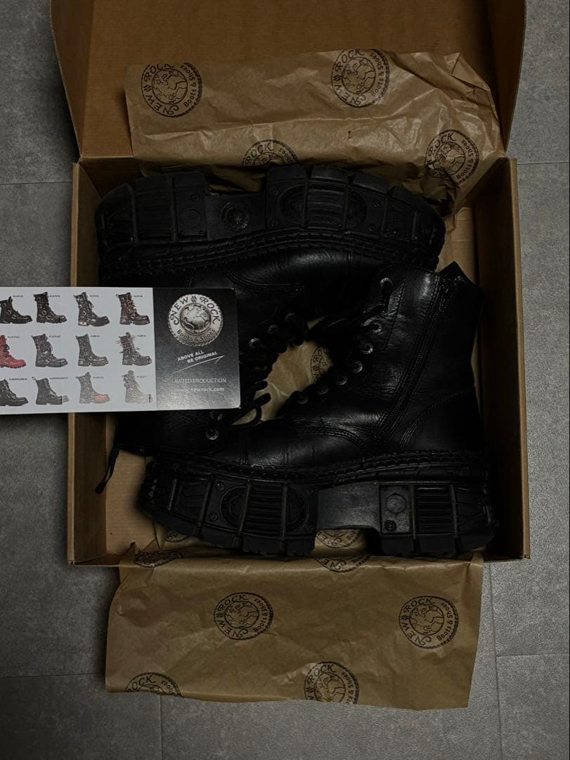 靴 NEW ROCK MWALL Boots Black 41