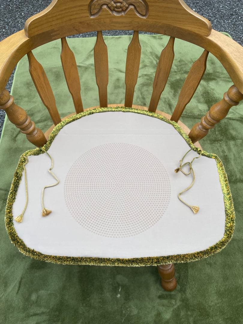 美品　飛騨家具　WINDS 太平 ウィンザーチェア 回転式 清掃 クッション付