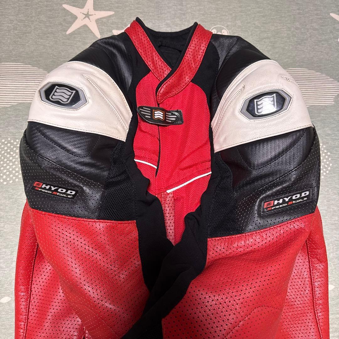 HYOD レザージャケット LLサイズ 赤／黒／白
