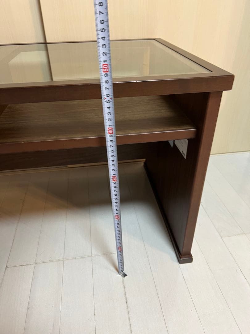 希少品『Meuble』モーブル ガラステーブル センターテーブル