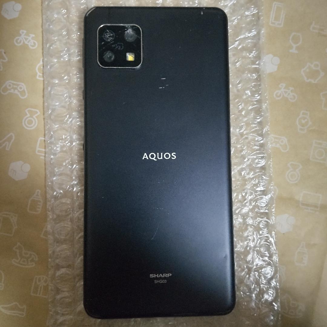 【難有り】SHARP AQUOS sense5G SHG03 ブラック