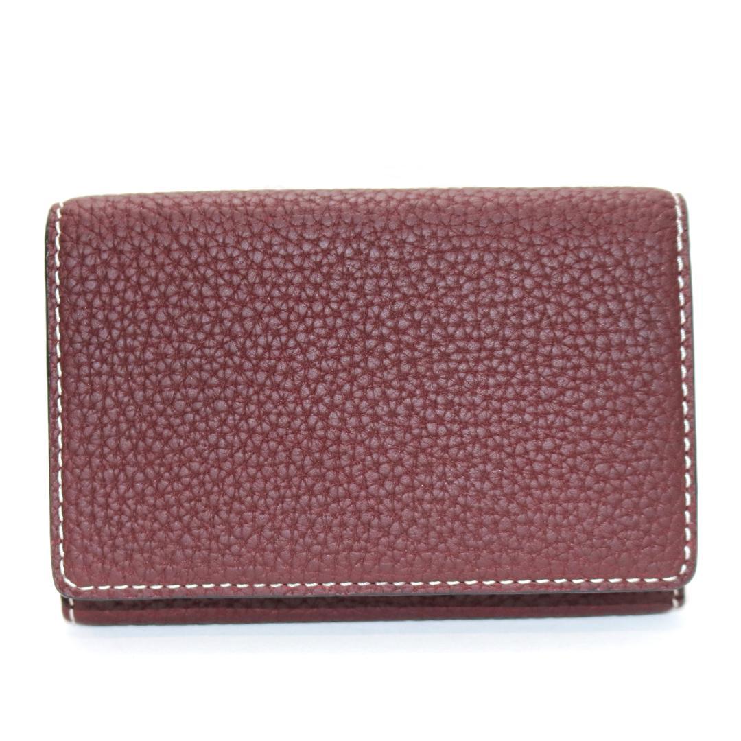 【未使用級】ボナベンチュラ スリープ付き ビジネスカードケース シュリンクレザー