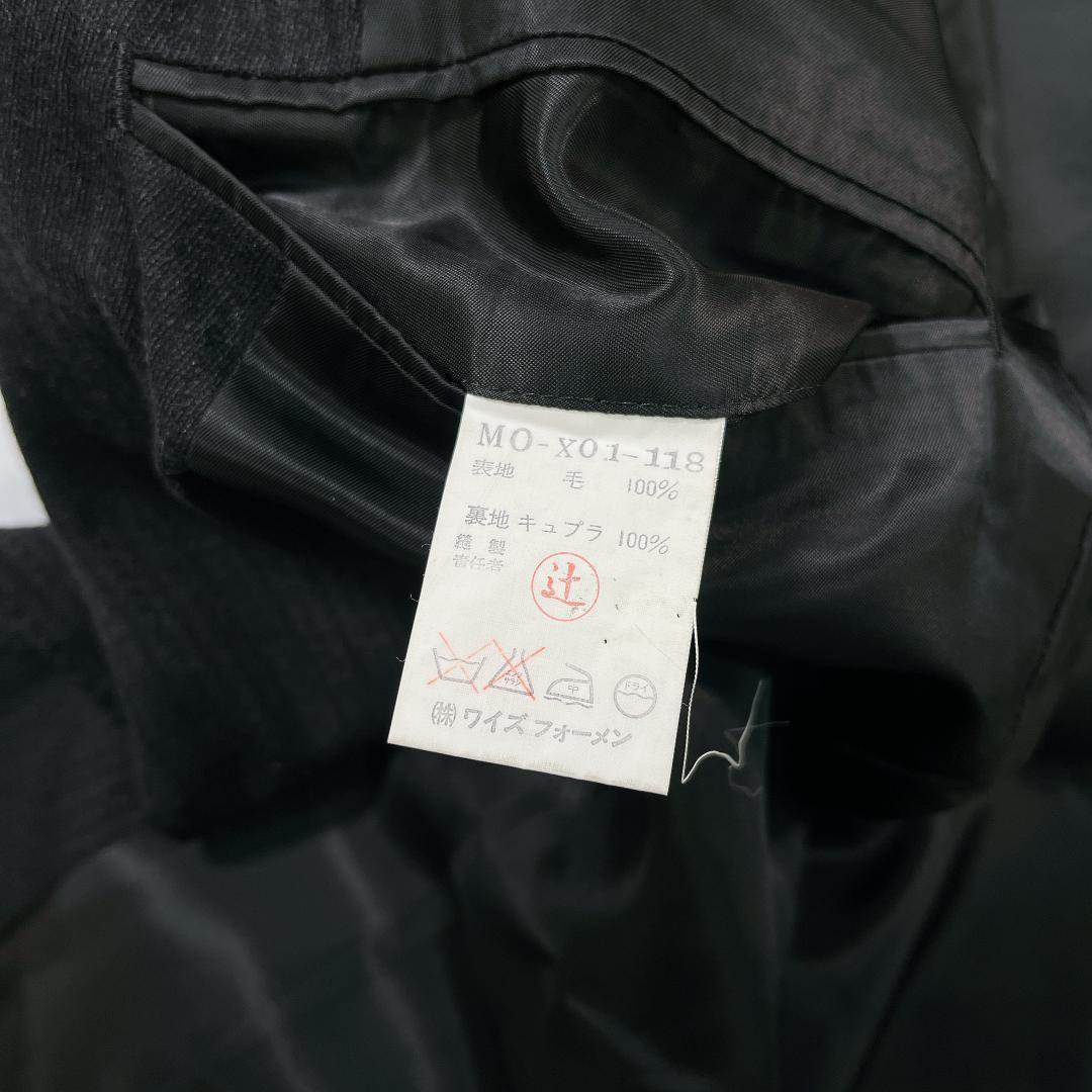 【美品】Y's for men 秋冬 スーツ セットアップ M 黒 ストライプ