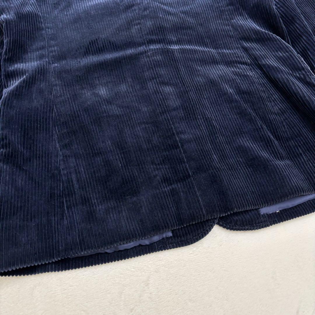 イヴ・サンローラン コーデュロイジャケット テーラードジャケット M ネイビー