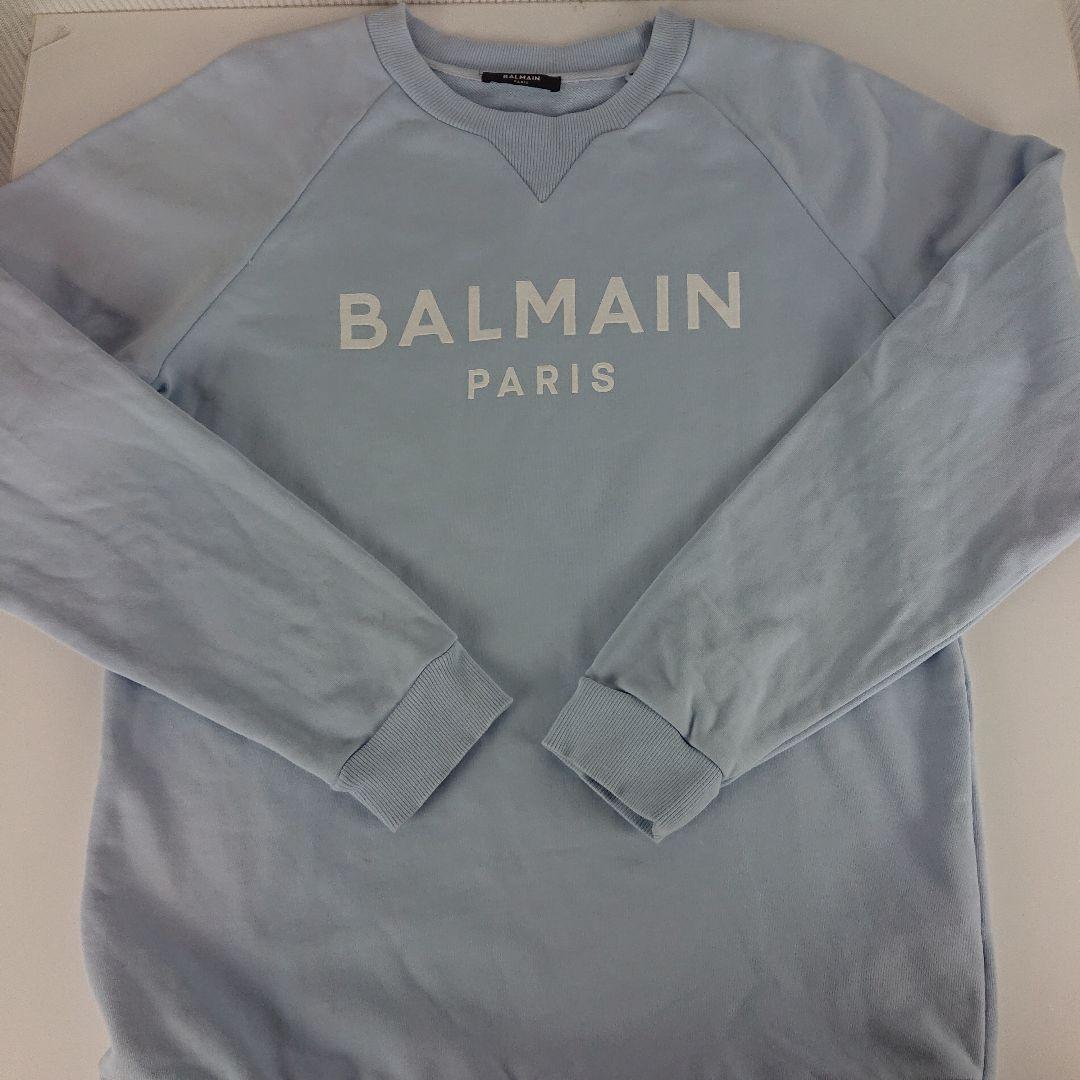a930 BALMAIN/バルマン ロゴ スウェット トレーナー