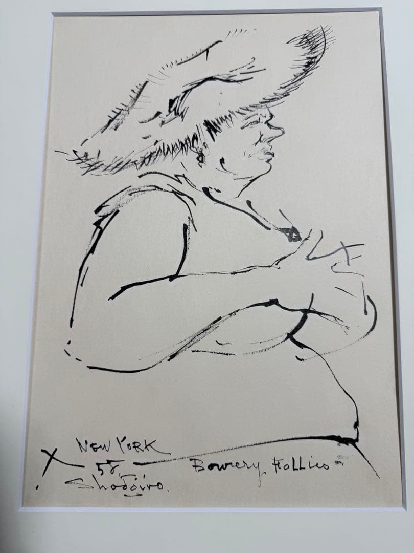 エゴン・シーレ 肉筆 Barney Hollis 水墨画 New York