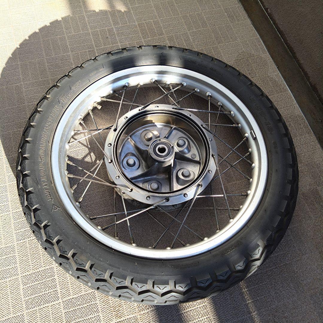 ぽこりん SR400 ドラム 純正フロントホイール&タイヤセット