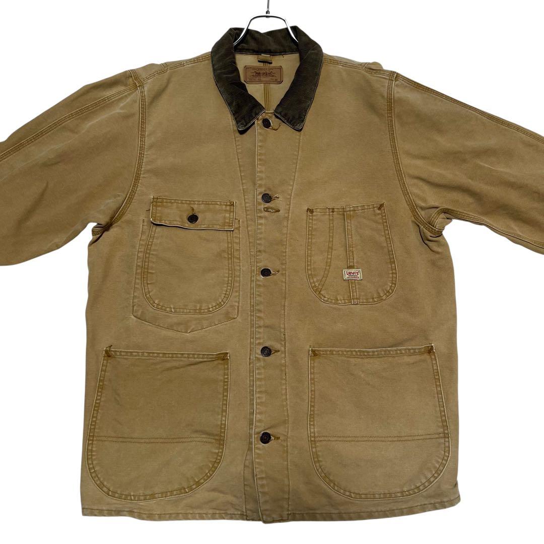 USA製 リーバイス ワークジャケットM相当38 ベージュ 90s 70742