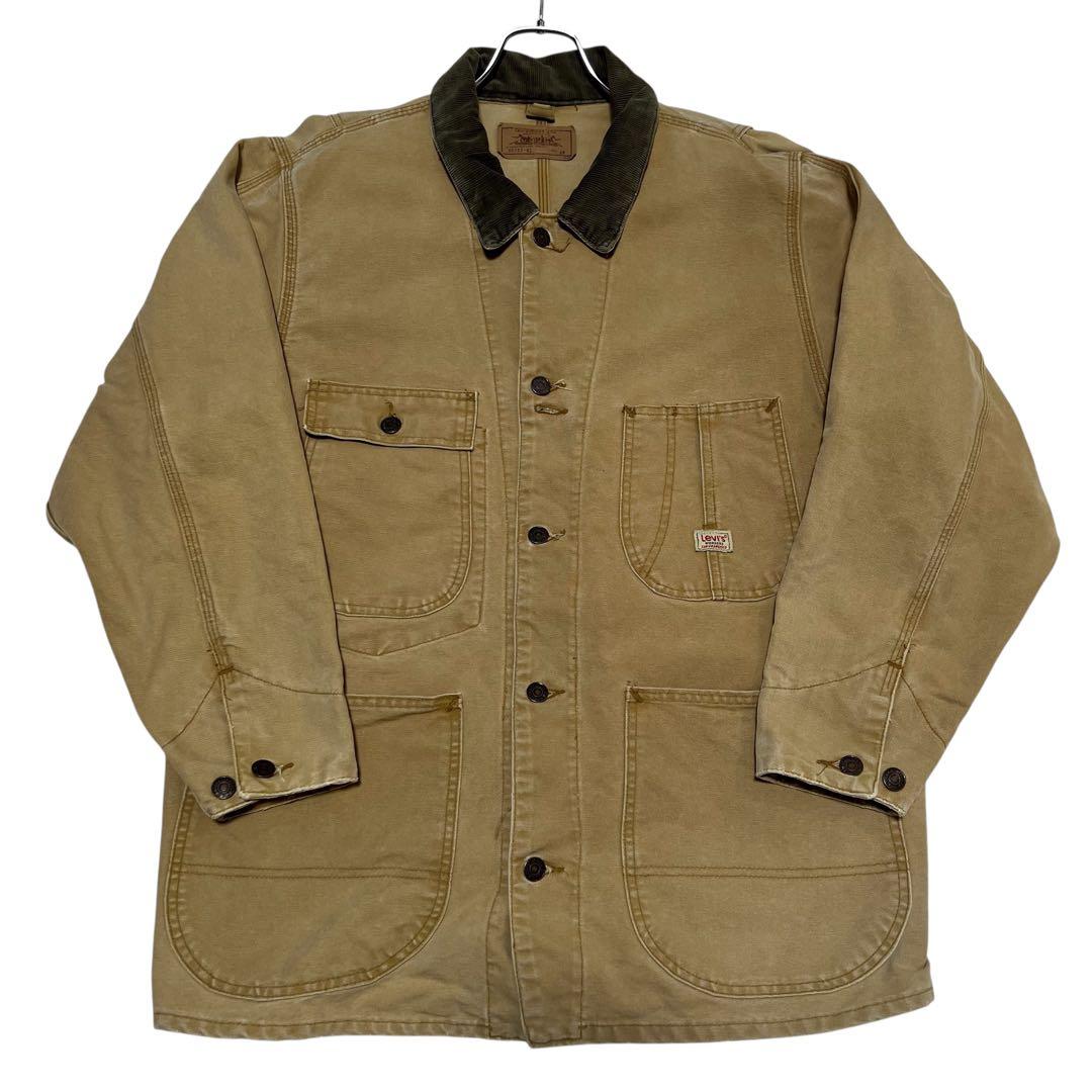 USA製 リーバイス ワークジャケットM相当38 ベージュ 90s 70742