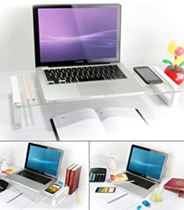 USBポート4つ搭載＆超高耐荷重50kg❣美しい強化ガラス製の高級ボード♪❤