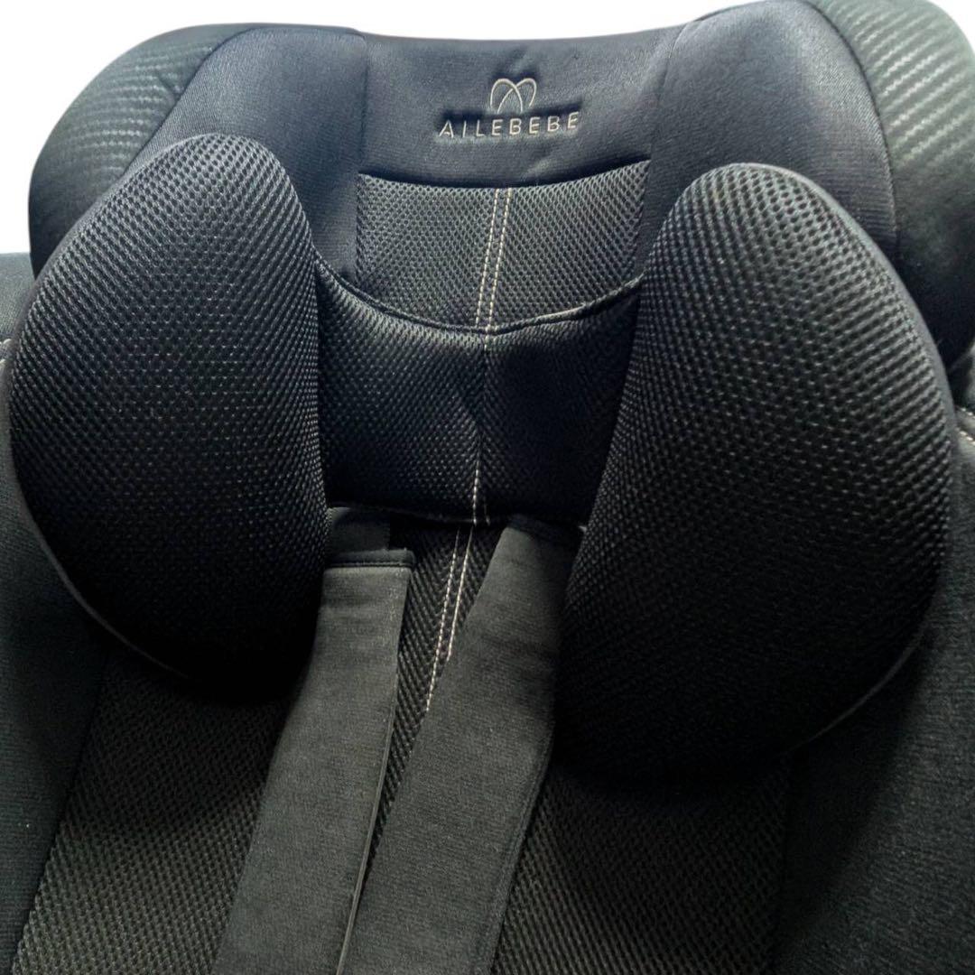 美品 エールべべ スイングムーン プレミアムS 黒 チャイルドシート ジュニア