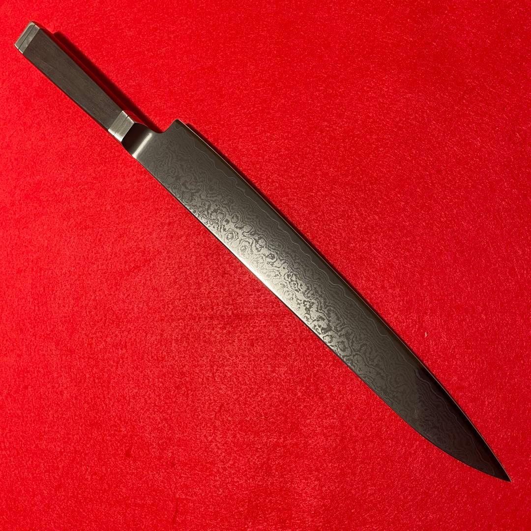 チタンコート　黒　ダマスカス　筋引き