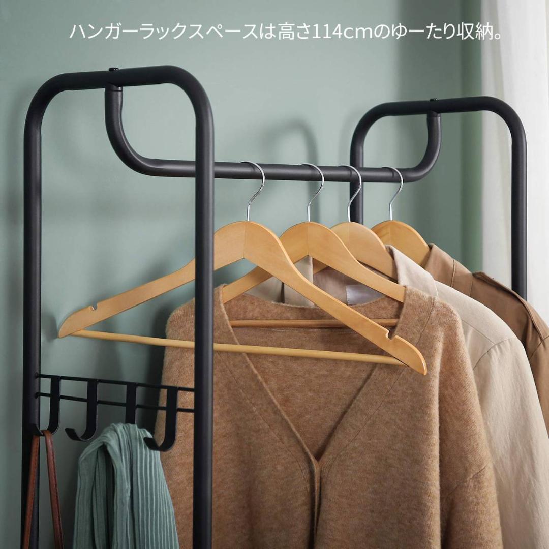 スリムスタイル ハンガーラック 高い耐久性 簡単組み立て
