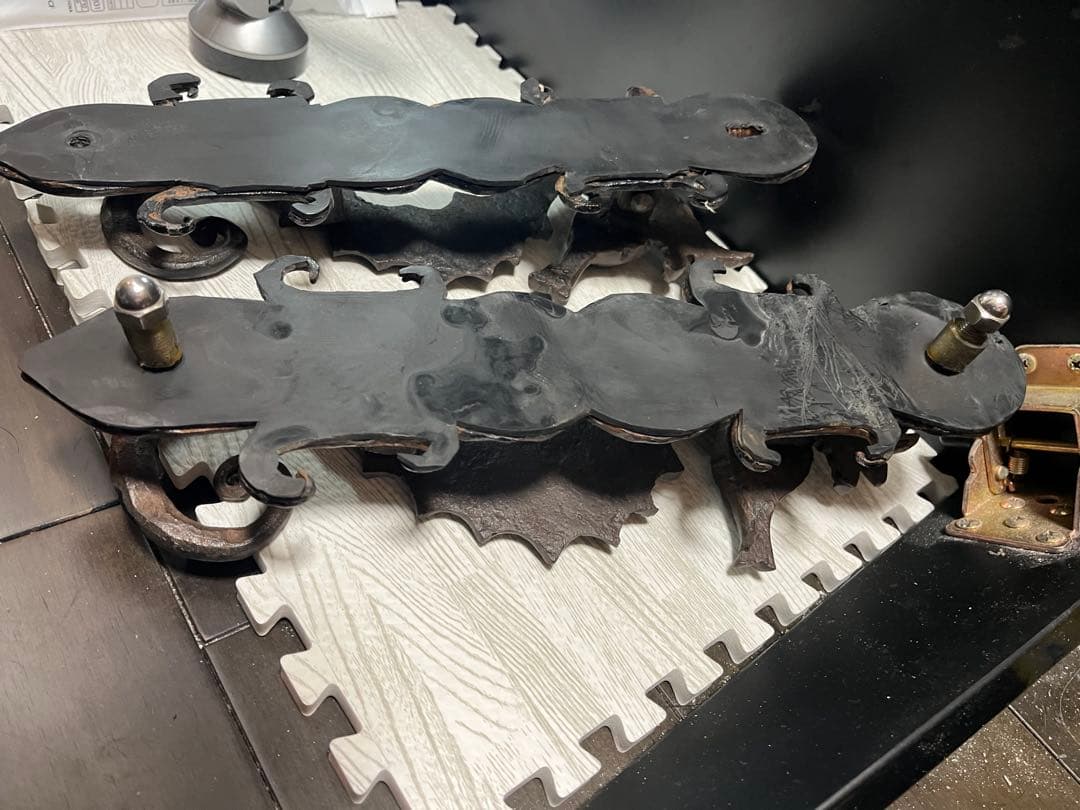 タツノオトシゴ　取手　鉄製