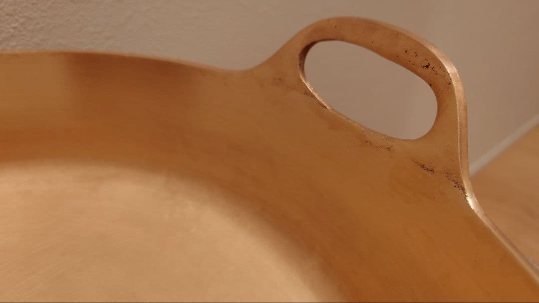 希少 有次 平井鋳造所 32cm 砲金 極厚 天ぷら鍋 ①