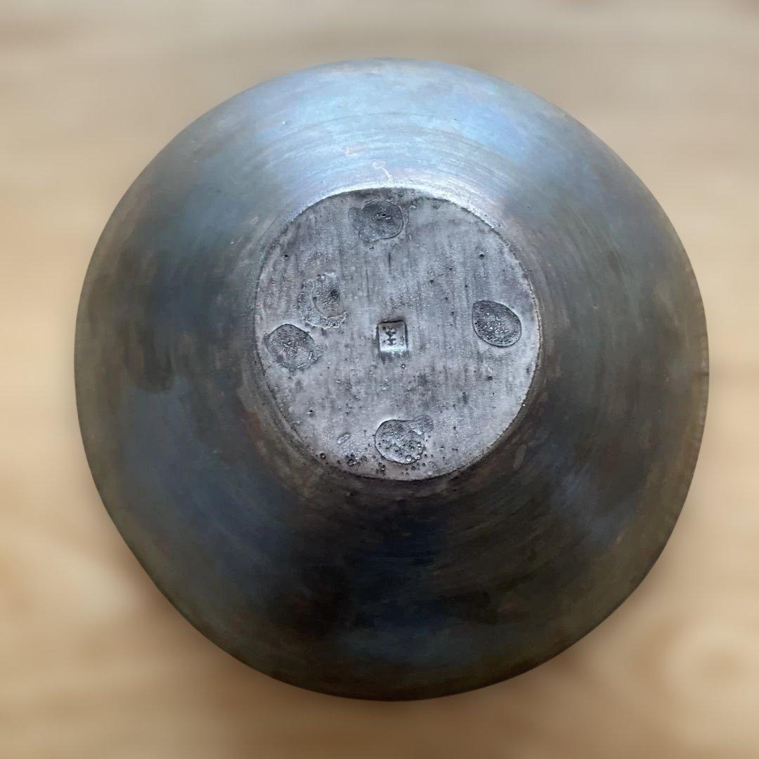 【安藤雅信】 ギャルリ百草 銀彩ピューターイタリアボウル M