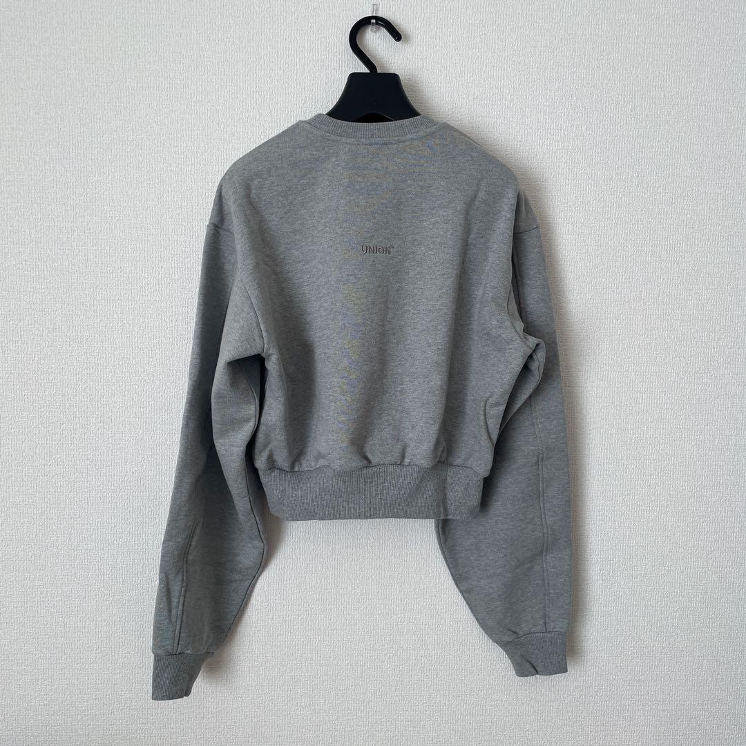 【新品】Union Cropped Sweatshirt　グレー