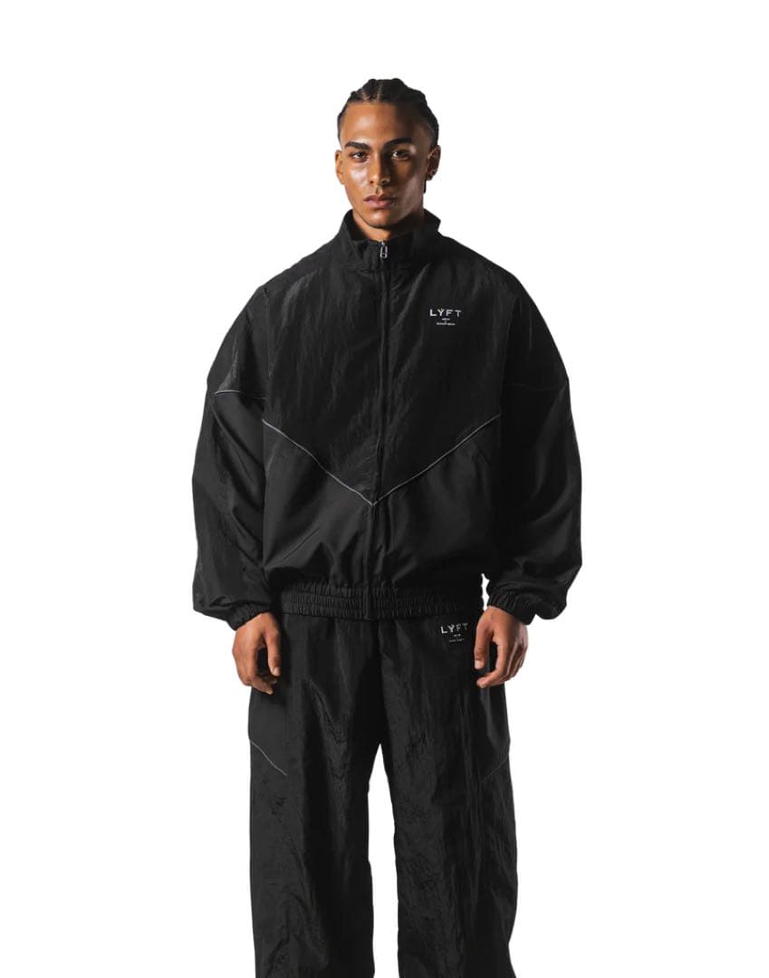 LYFT★黒Ｓ★セットアップ★V-FORM TRACK JACKET、ナイロン