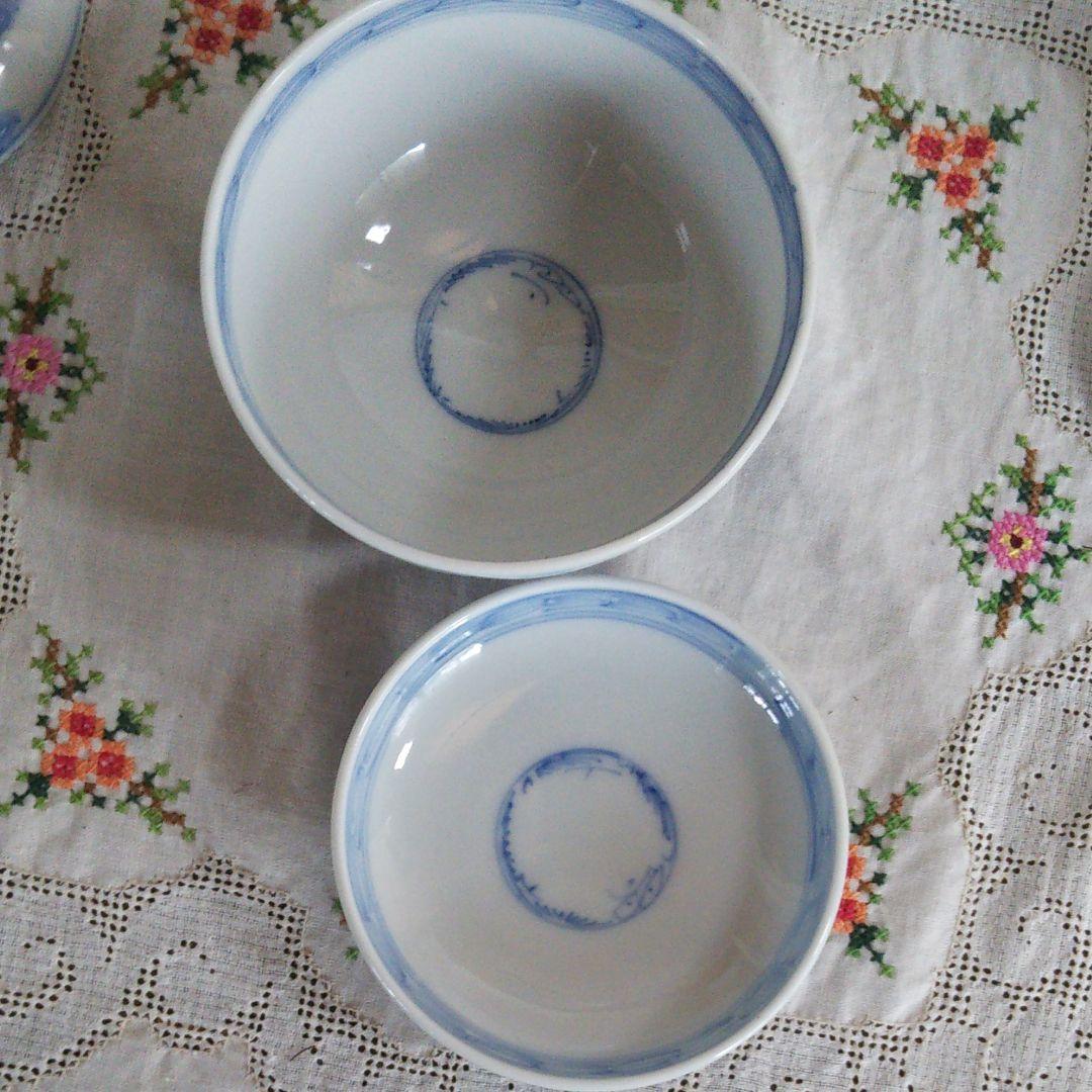 骨董品   蓋つき茶碗４客