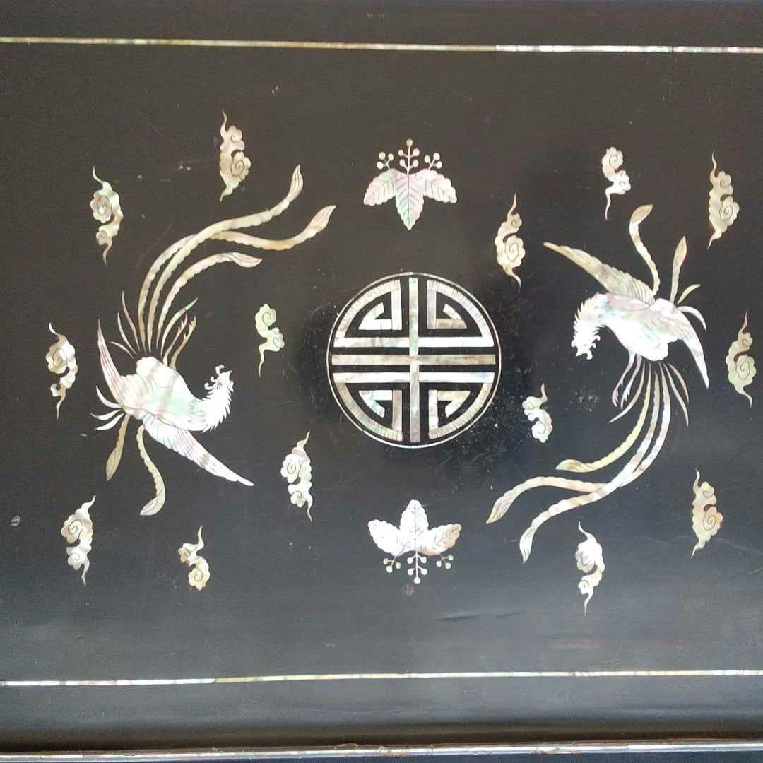 螺鈿 平卓 骨董 茶道具