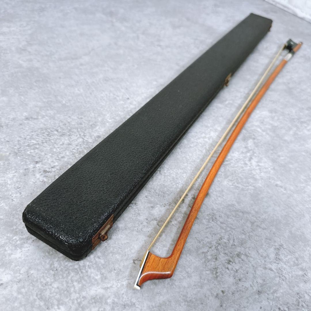 希少 T.SUGITO 杉藤楽弓社 チェロ用弓 720mm ケース付 チェロ